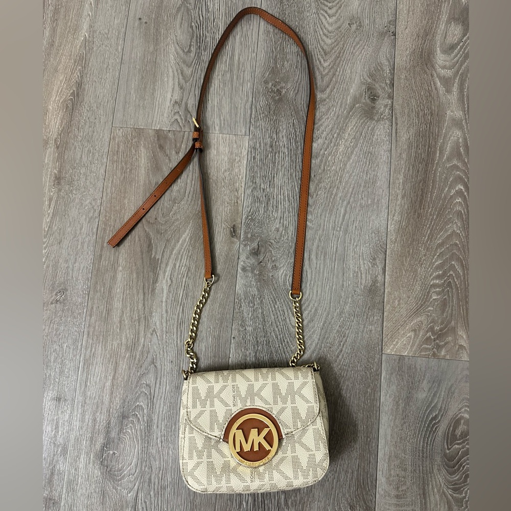 Michael Kors Fulton Small Crossbody - Vanilla